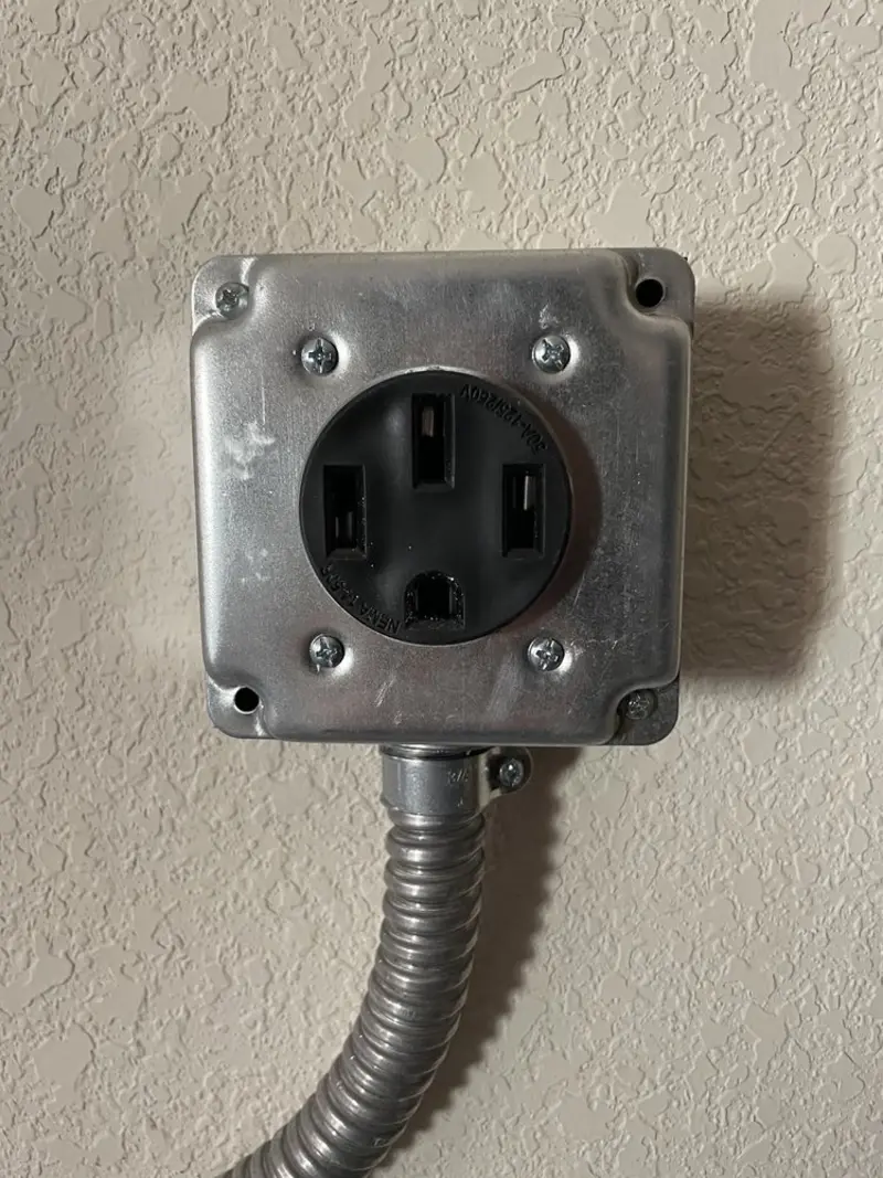 NEMA 14-50 outlet installed for Smart Home Electrical in Powell
